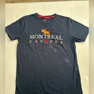 Montreal Canada Graphic Tee in Navy
